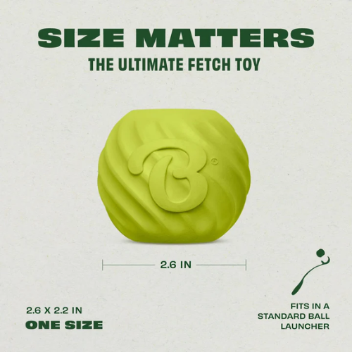 Benebone Bounce Natural Rubber Ball Fetch Dog Toy