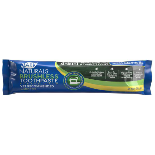 Ark Naturals Brushless Toothpaste Small Dental Dog Treats Single