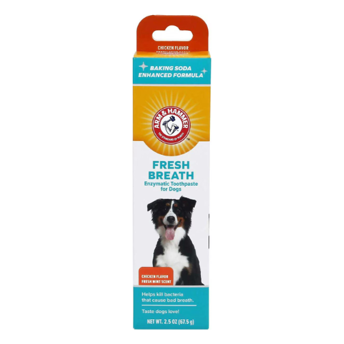 Arm & Hammer Fresh Breath Chicken Flavored Enzymatic Toothpaste Dog Dental 2.5 oz