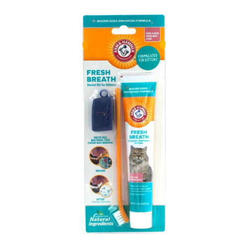 Arm & Hammer Fresh Breath Tuna Flavored Kitten Dental Kit