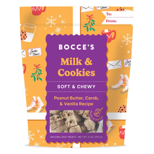 Bocce's Bakery Milk & Cookies Soft & Chewy Dog Treats 6 oz