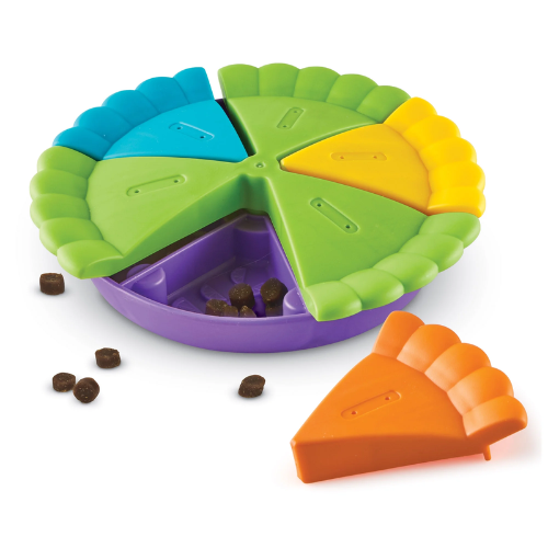 Brightkins Dog Slice-O-Pie Interactive Treat Puzzle Dog Toy