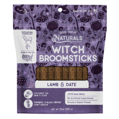 Dog Treat Naturals Witch Broomsticks Lamb & Date Dog Treats 10 oz