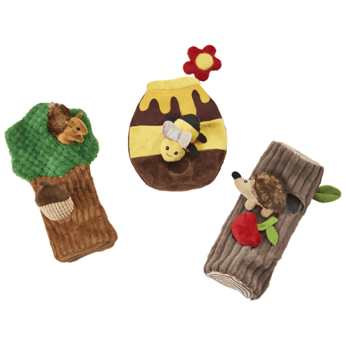 Ethical Pet SPOT Assorted Crinkler Fabric Dog Puzzle, 11"