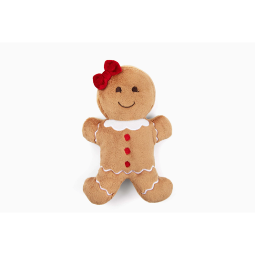 Fluff & Tuff Judy Gingerbread Girl Plush Dog Toy