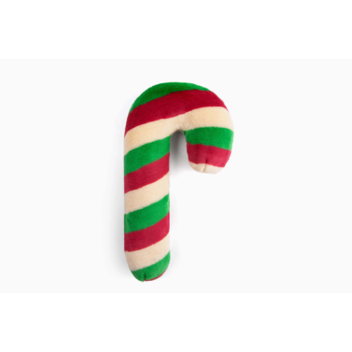 Fluff & Tuff Medium Candy Cane Plush Dog Toy