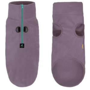 Gooby Half Zip-Up Fleece Vest Violet - Mutts & Co.