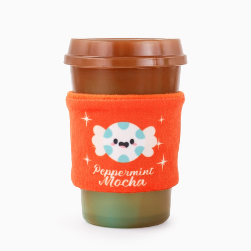Hugsmart Pet Happy Woofmas Peppermint Mocha Latte Dog Chew Toy