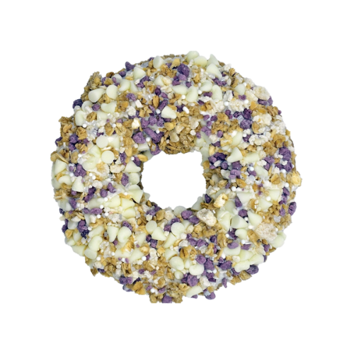 K9 Granola Factory Gourmet Donut, Crunchy Cobbler Blueberry Yogurt Dog Treat