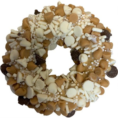 K9 Granola Factory Gourmet Donut, Peanut Butter Cup Blizzard Dog Treat