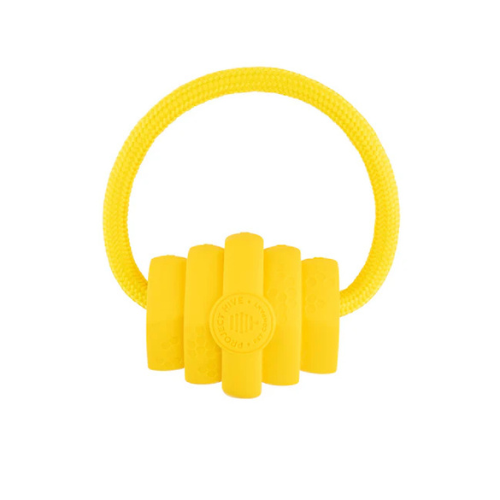 Project Hive Pet Company Looped Hive Dog Toy, Yellow, Small/ Medium