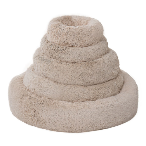 Tall Tails Cuddle Donut Pet Bed Khaki
