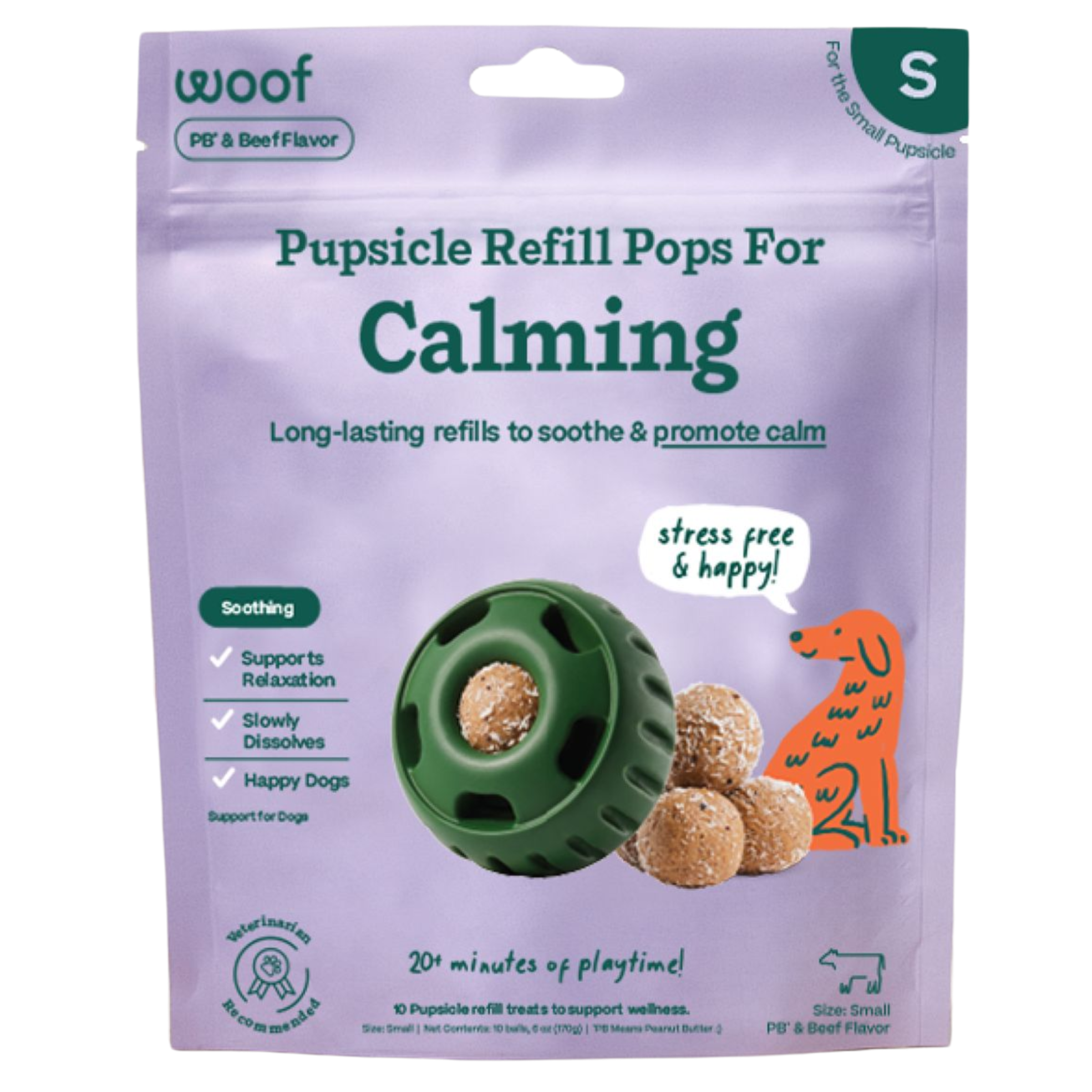 Woof Pet Calming Wellness Pops Dog Treat