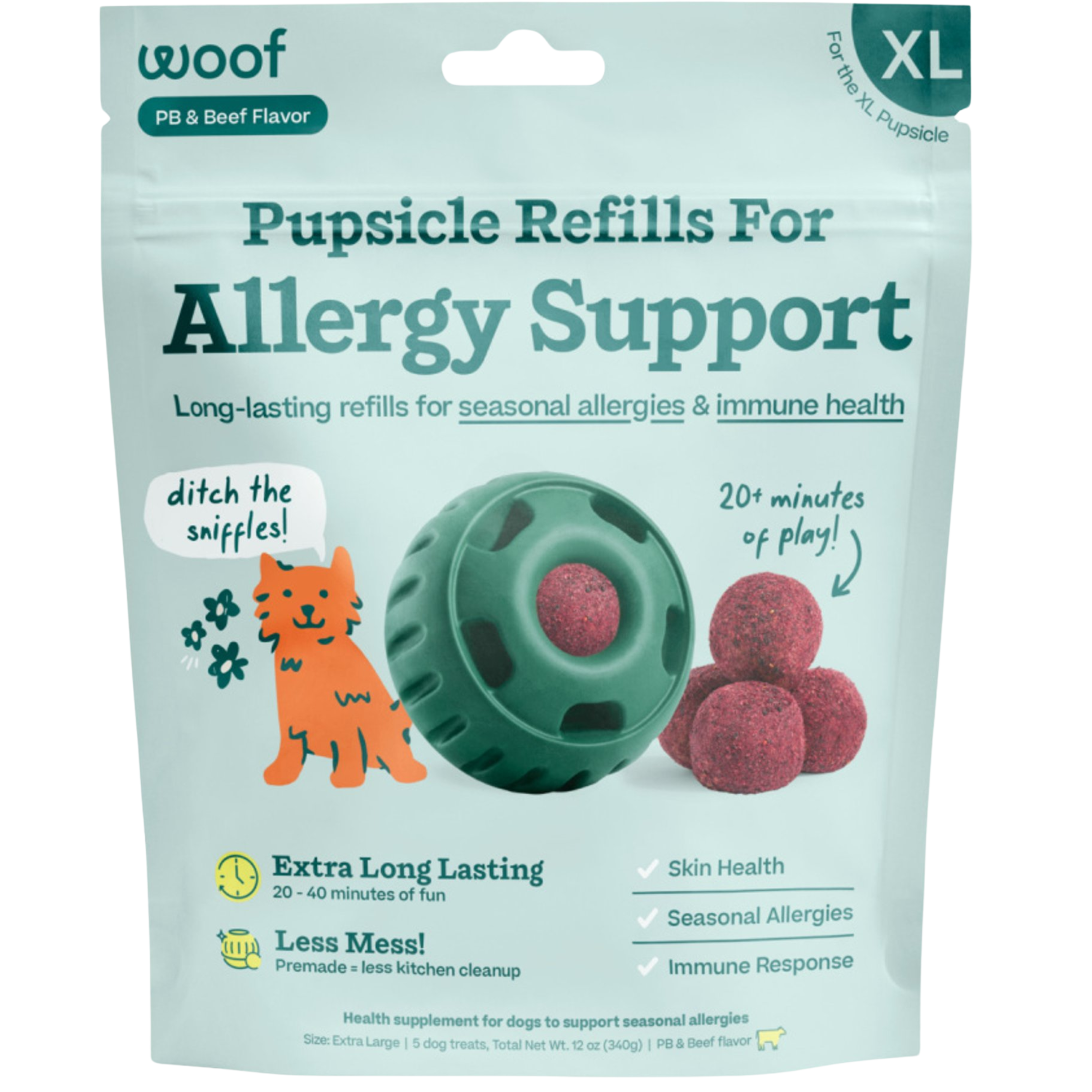 Woof Pet Allergy and Immunity Wellness Pops Dog Treat