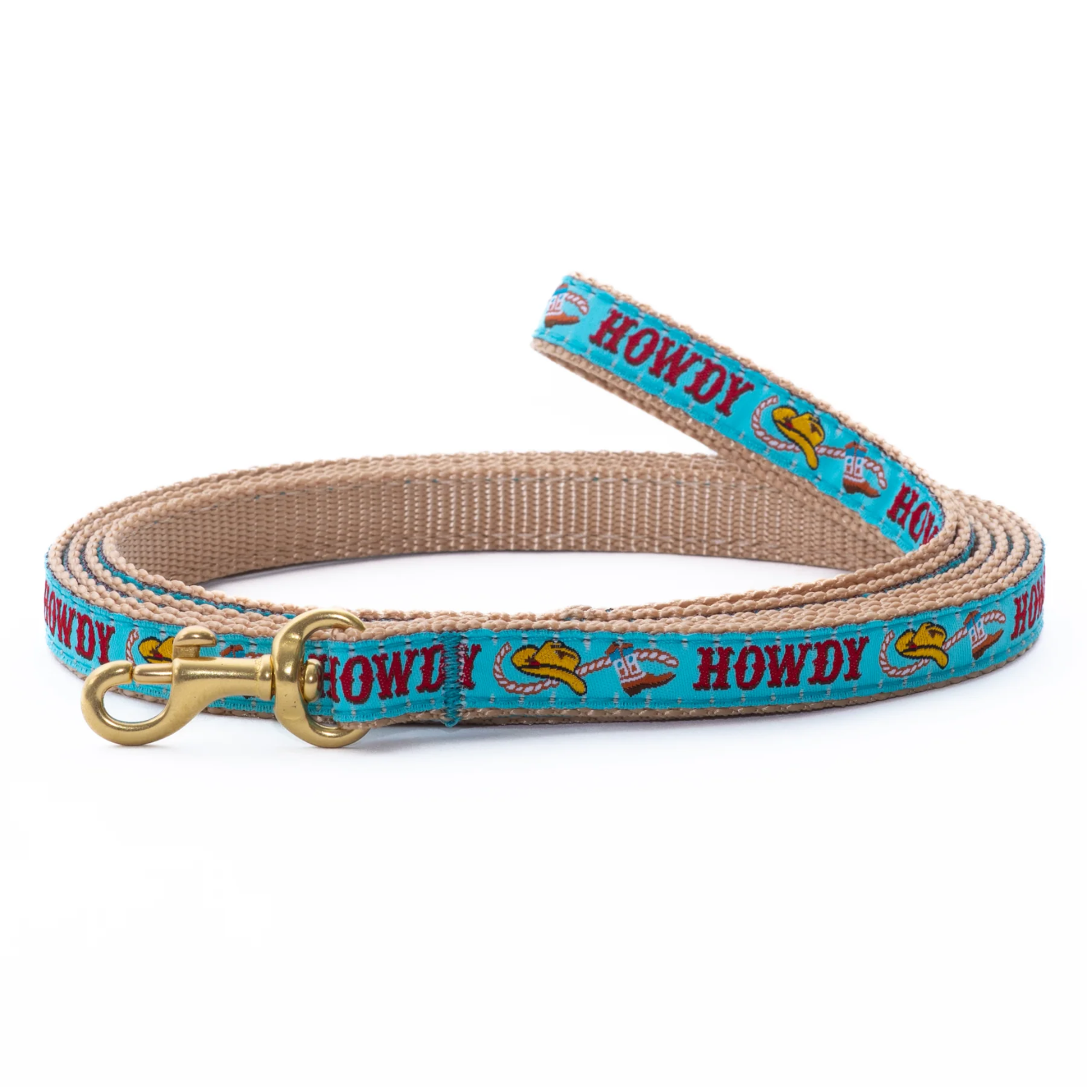 Up Country Howdy Dog Lead Blue