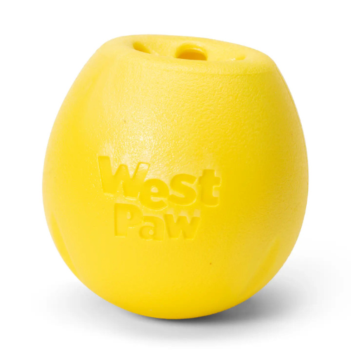 West Paw Design Rumbl Dog Toy Dandelion Yellow