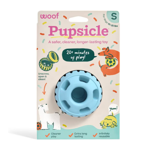 Woof Pet Pupsicle Birthday Buddy Blue Dog Toy