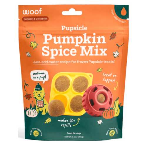 Woof Pet Treat Mix Pumpkin Spice Refills Dog Treat 5.5 oz