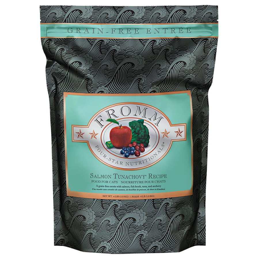 Fromm Four-Star Grain-Free Salmon Tunachovy Cat Food - Mutts & Co.