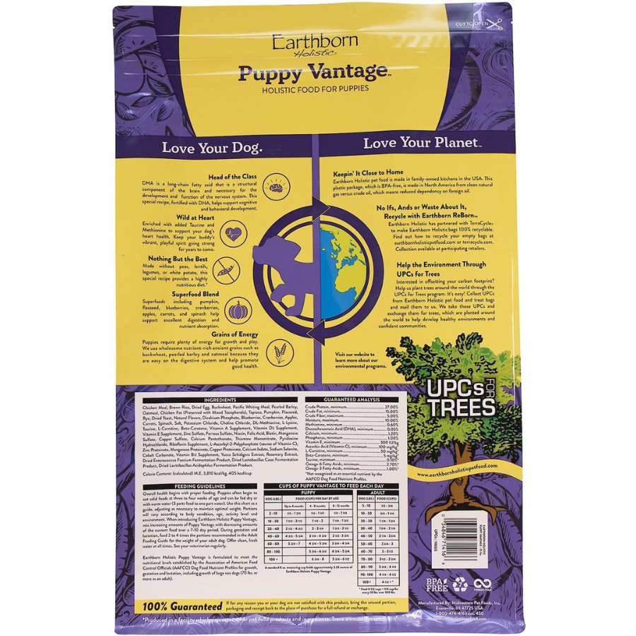 Earthborn Holistic Puppy Vantage Natural Dog Food - Mutts & Co.