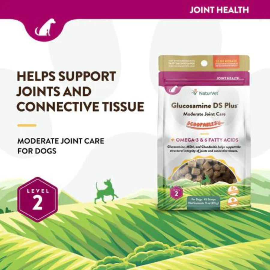 NaturVet Scoopables Glucosamine DS Plus Level 2 Dog Chews 11 oz - Mutts & Co.