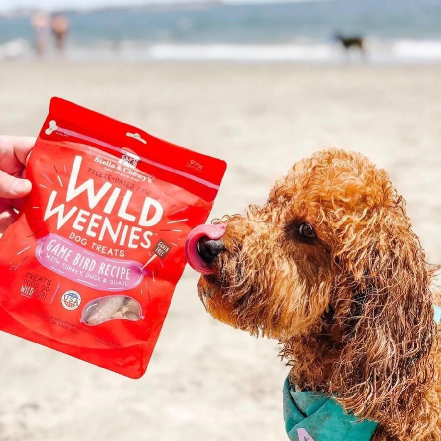Stella & Chewy's Wild Weenies Game Bird Recipe Freeze-Dried Dog Treats 3.25 oz - Mutts & Co.