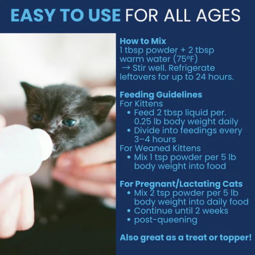 Under The Weather Goat Milk Replacer with Colostrum Powder for Kittens 12oz