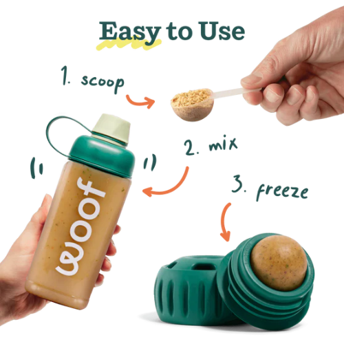 Woof Pet Dog Treat Mixer Bottle