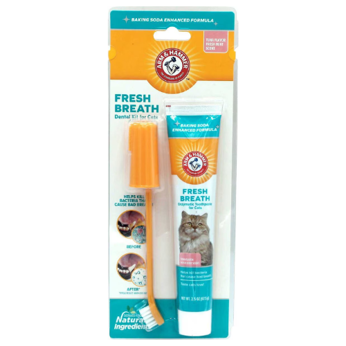 Arm & Hammer Fresh Breath Tuna Flavored Cat Dental Kit