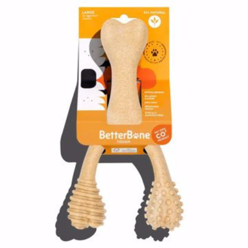 BetterBone Hard Density All-Natural Dog Toy Classic-Hypoallergenic