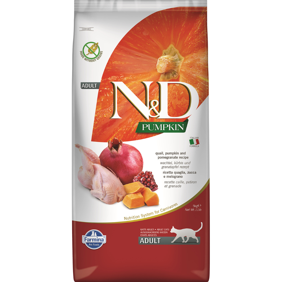 Farmina N&D Pumpkin Quail & Pomegranate Grain-Free Formula Dry Cat Food
