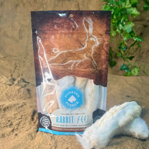 Furever Fierce Rabbit Feet Bag of 4 Dog & Cat Chews