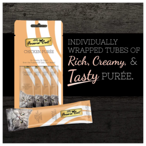 Fussie Cat Puree Cat Treats Chicken , 2 oz