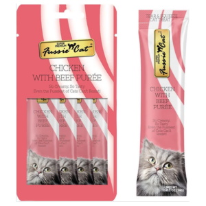 Fussie Cat Puree Cat Treats Chicken & Beef