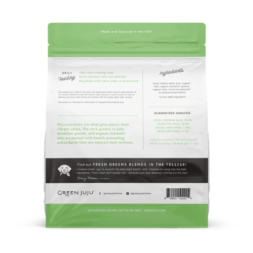 Green Juju Freeze-Dried Bison Bites Topper Dog & Cat Treats