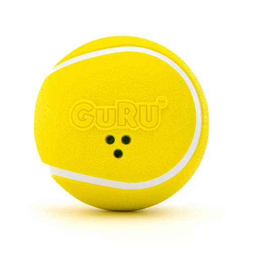 Guru Giggling Tennis Ball Dog Toy, Large