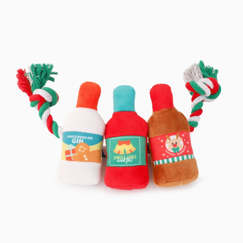 Hugsmart Pet Happy Woofmas Holiday Spirits Rope Dog Toy