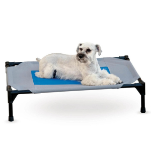 K&H Pet Products Coolin' Elevated Pet Bed Gray/Blue - Mutts & Co.