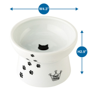 Necoichi Raised Cat Food Bowl - Mutts & Co.