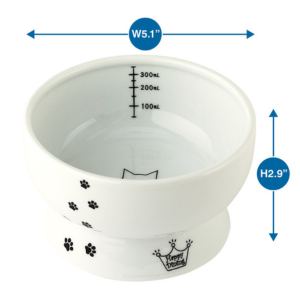Necoichi Raised Cat Water Bowl - Mutts & Co.