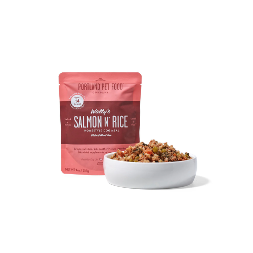 Portland Pet Gently Cooked Wally's Salmon & Rice Dog Food 9oz