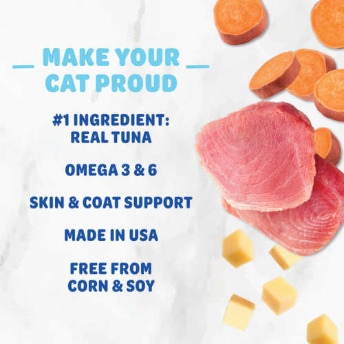 Shameless Pets Crunchy More Tuna, Cheese Cat Treats, 2.5oz