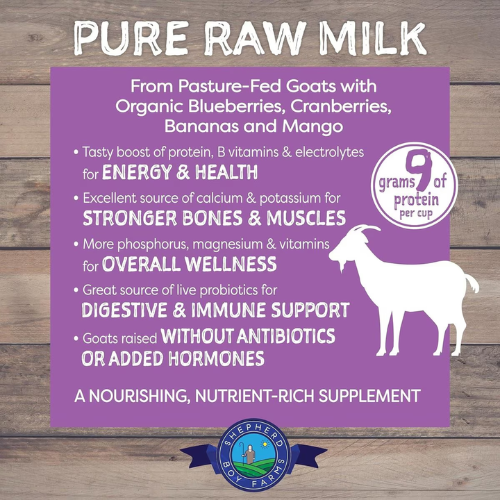 Shepherd Boy Farms Raw Goat's Milk Super Fruit Freeze-Dried Dog & Cat Food