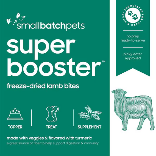 Smallbatch Pets Super Booster Lamb Bites Grain-Free Adult Freeze-Dried Dog & Cat Treats