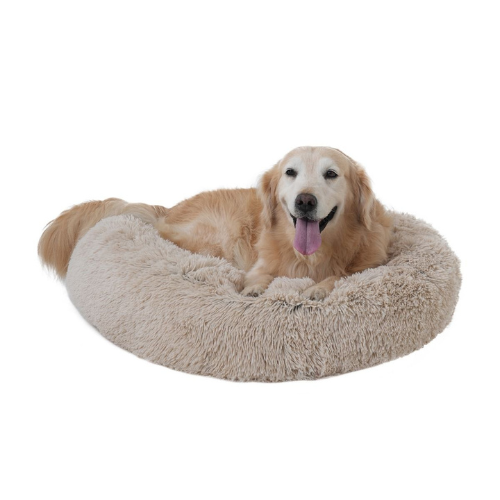 Tall Tails Cuddle Donut Pet Bed Khaki