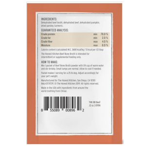 The Honest Kitchen Daily Boosters Instant Bone Broth for Dogs & Cats, .12 oz - Mutts & Co.