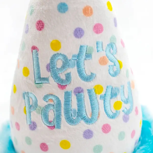 Thoozypet Birthday Hat Plush Dog Toy