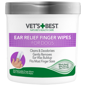 Vet's Best Ear Finger Wipes for Dogs & Cats 50 count - Mutts & Co.