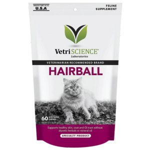 VetriScience Hairball Support Supplement for Cats 60 ct - Mutts & Co.