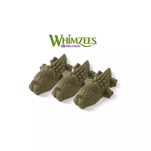 Whimzees Alligator Dental Chews Natural Grain-Free Dental Dog Treats